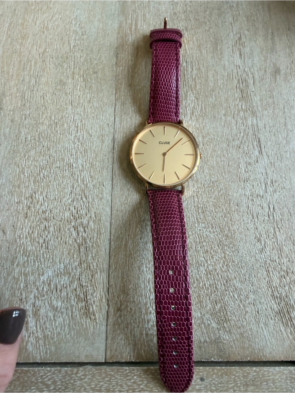 Cluse rose gold watch
